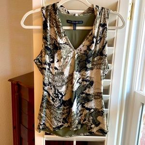 WHBM V-Neck Sleeveless Top